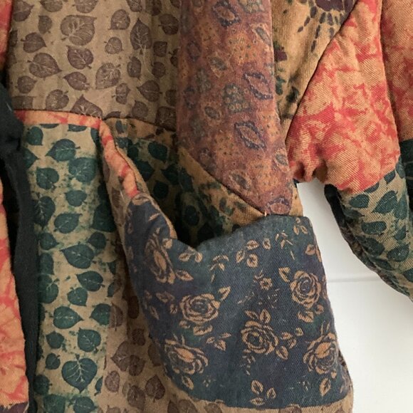 Unique Autumn/Winter 100% Cotton Quilted Jacket, M/L, multicolor - Picture 3 of 12